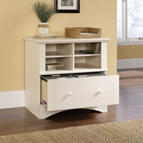 To do this, you will have to pull out a. Sauder Antique White Lateral File Cabinet | Filing cabinet ...