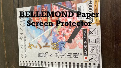 Bellemond Paper Screen Protector Application Youtube