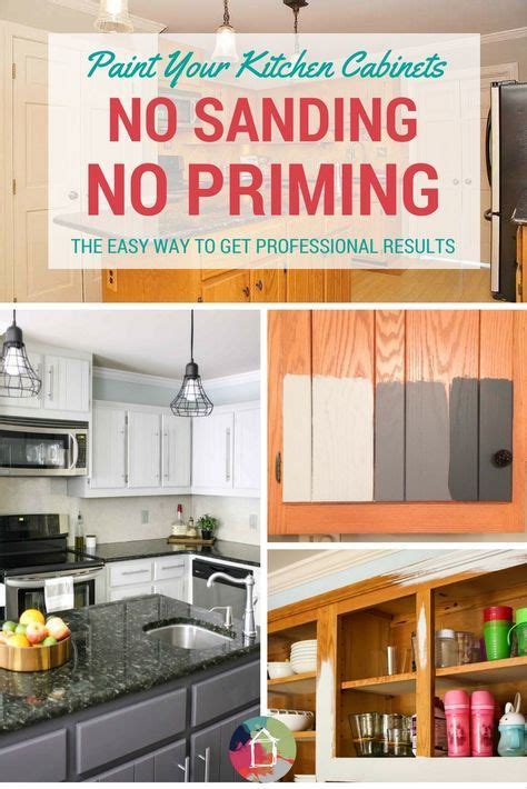 Plus it'll give the paint a sleek and professional look when you finish the job. How To Paint Kitchen Cabinets Without Sanding or Priming ...