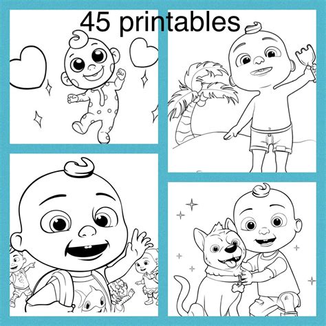 Cocomelon Coloring Pages Pdf Cocomelon 45 Printable Coloring Pages