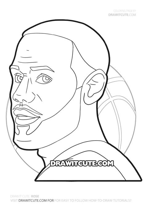 Lebron james dunking coloring pages. Lebron James | NBA coloring page - Draw it cute # ...