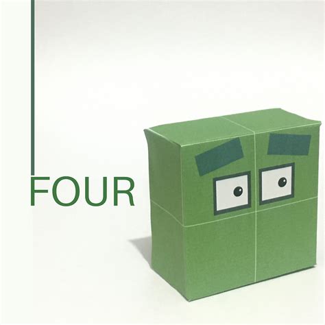 Numberblocks Free Printable Paper Toy Template