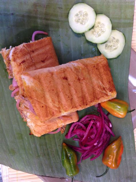 Tortas De Cochinita Pibil Pibil Pork Sandwich Marinated Pork