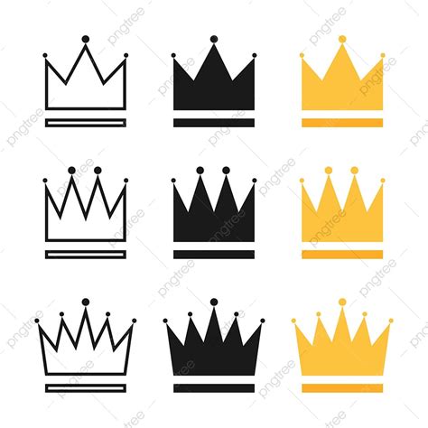 King And Queen Crown Clipart Vector Crowns Collection Crown Queen King