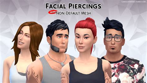 My Sims 4 Blog Facial Piercings By Lumialoversims