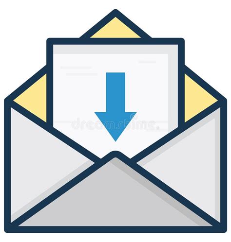 Inbox Isolated Icon Simple Element Illustration From Message Concept