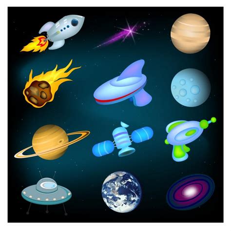 Space Icons 133623 Free Ai Eps Download 4 Vector