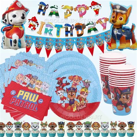 Paw Patrol Party Supplies Balloons Birthday Chase Marshall Kids
