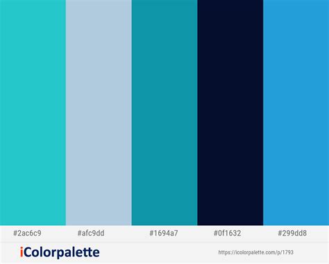15 Blue Color Palette Inspirations With Names Hex Codes Inside