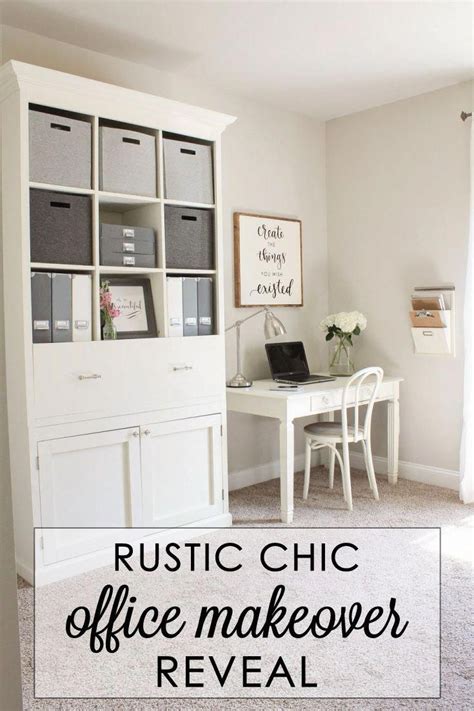 Rustic Chic Home Office Reveal Rustic Home Offices Rustic Office