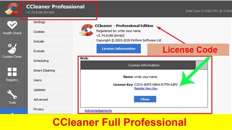 Ccleaner Full Professional With License Code Use Lifetime Youtube