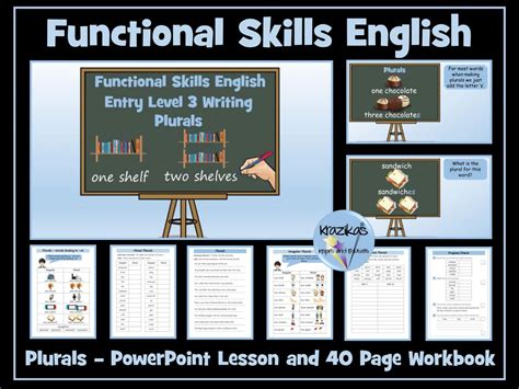Functional Skills English Entry Level 3 Writing Irregular Plurals