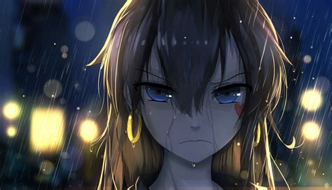 download blue eyes anime girl best wallpaper anime girl angry crying on itl cat