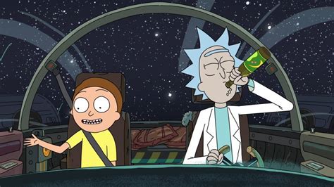 Perfect screen background display for desktop, iphone, pc, laptop, computer, android phone, smartphone, imac, macbook, tablet, mobile device. Rick and Morty in Space