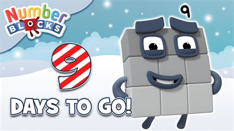 Numberblocks Countdown To Christmas 9 Days Learn To Count