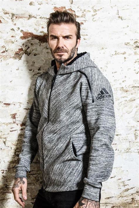 David Beckham Sports An Adidas Zne Zip Hoodie David Beckham Style
