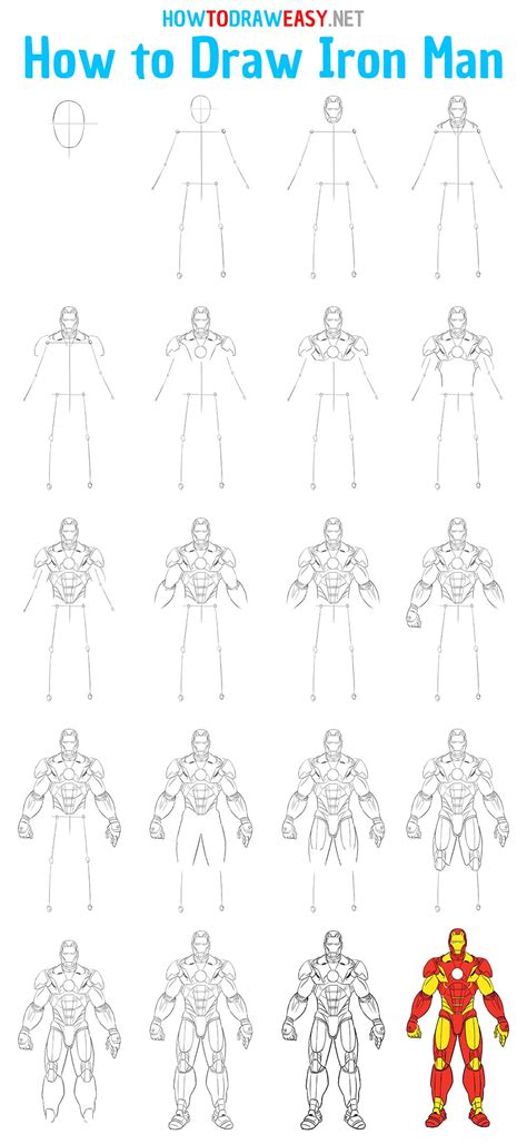 How To Draw Iron Man How To Draw Easy