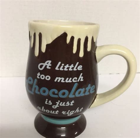 Unique Coffee Mug Chocolate Theme Brown Ceramic 6 Hot Chocolate Mug