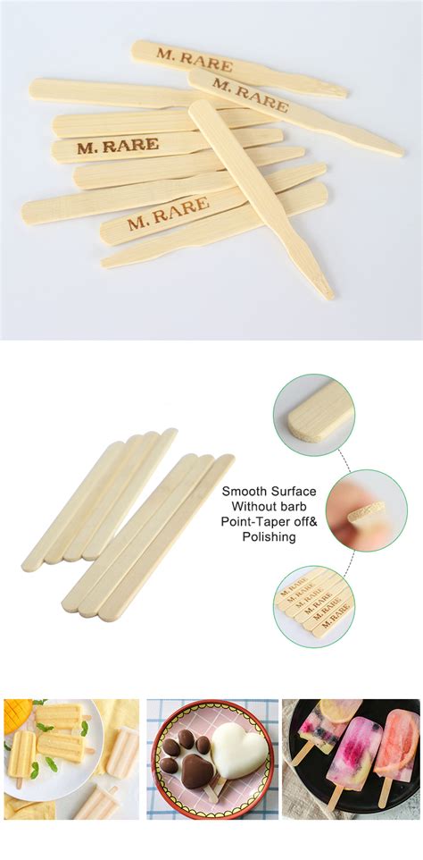Popsicle with less than 2% milk fat. Wholesale Custom Logo Icecream Wood Bamboo Popsicle Ice ...