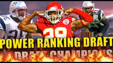 Here are the top 15 players at each position. NFL POWER RANKINGS DRAFT!!! - Madden 17 Draft Champions ...
