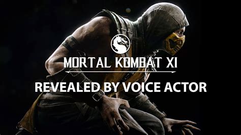 mortal kombat xi revealed by voice actor