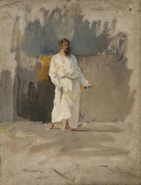 Study Of Christ For The Painting Pool Of Siloam Painting By Jan