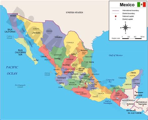 25 Mejor Mapa De Mexico Con Estados Y Capitales