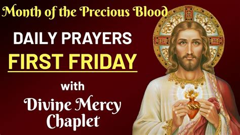 ️ First Friday Prayers For July 2023 The Month Of The Precious Blood