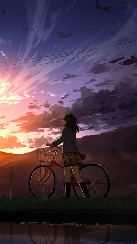 1381536 Sunset Scenery Anime Anime Girls Rare Gallery Hd Wallpapers