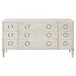 Hayley Hollywood Regency Dove White 9 Drawer Dresser Kathy Kuo Home