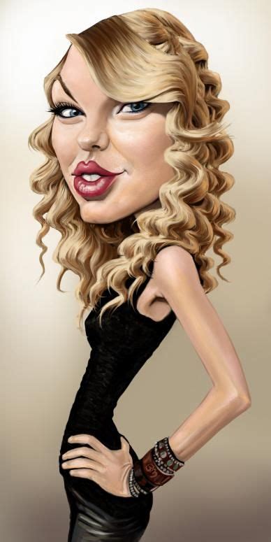 Taylor Swift By Bruno Munier Celebrity Caricatures Caricature