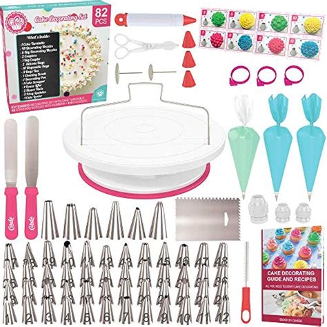 Cake Decorating Kit Turntable 82pcs Supplies Baking Teens Set With Tools And Ebay