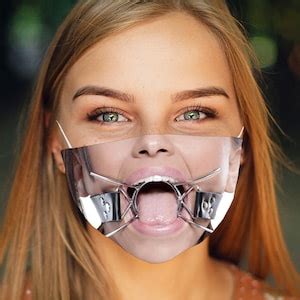 Exteme Fetish Gag Gesichtsmaske Bdsm Spider Mund Mundmaske Cum Gesichtsmaske Waschbar Kinky