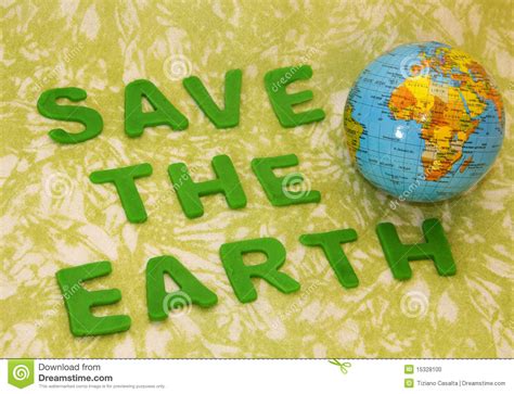 Save The Earth Stock Photo Image Of Ecofriendly Globe