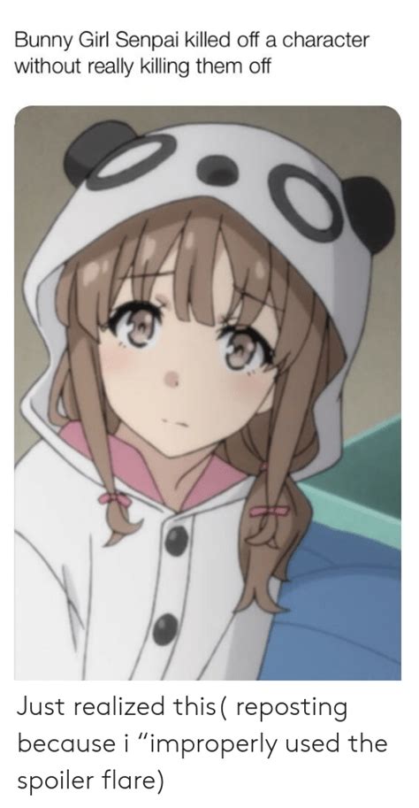 Bunny Girl Senpai Killed Off A Character Without Really Killing Them Off 0 Just Realized This