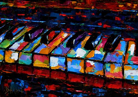 Debra Hurd Original Paintings And Jazz Art Abstract Piano Art Painting