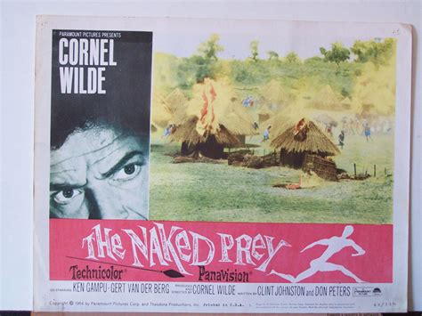 THE NAKED PREY MOVIE POSTER PRUEBA DEL LEON LA MOVIE POSTER