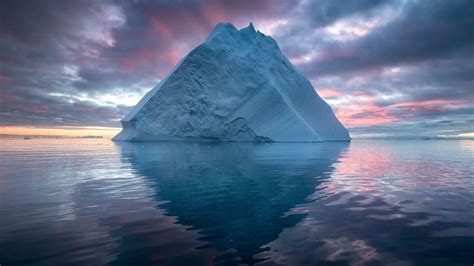 Download 1920x1080 Iceberg Ocean Dark Clouds Arctic Wallpapers For