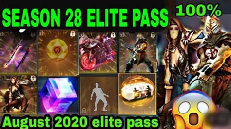 Free Fire Season 28 Elite Pass Full Review Free Fire 2020 August