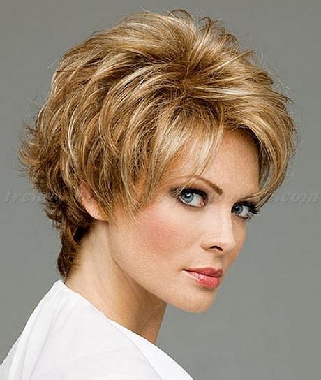 Also including feather fringes to the side. Short haircuts for women over 50 in 2015