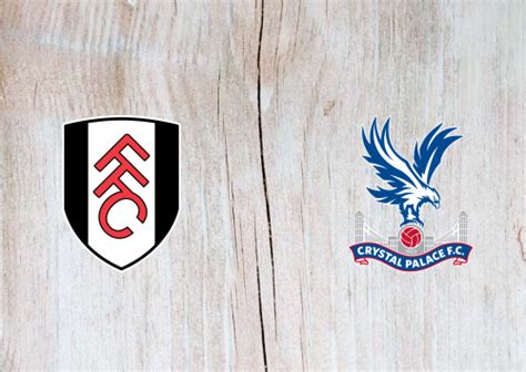 Head to head information (h2h). Fulham vs Crystal Palace -Highlights 24 October 2020 ...