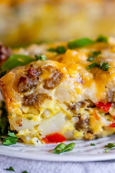Easy Overnight Breakfast Casserole With Sausage The Food Charlatan