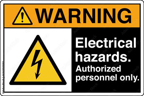 Ansi Z Safety Sign Marking Label Symbol Pictogram Standards Warning