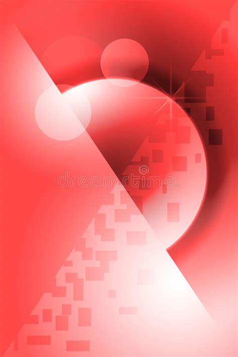 Red Poster With Abstract Pattern Stock Illustration Illustration Of