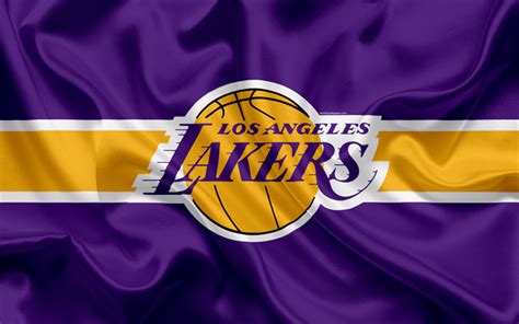 Download Wallpapers Los Angeles Lakers Basketball Club Nba Emblem