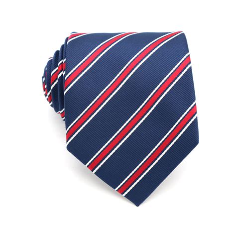 Navy Blue And Red Striped Neck Tie Shop Mens Ties Online Ties Australia