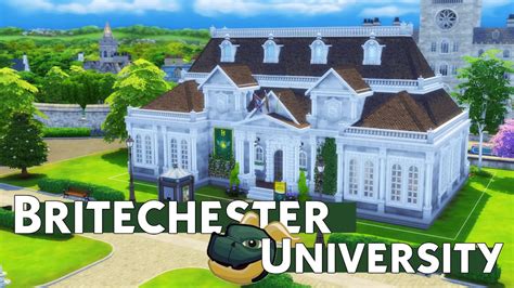 Renovating The Britechester University Speed Build Sims 4 Discover