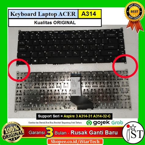 Jual Keyboard Acer Aspire 3 A314 A314 21 A314 41 33 31 A514 A514 52