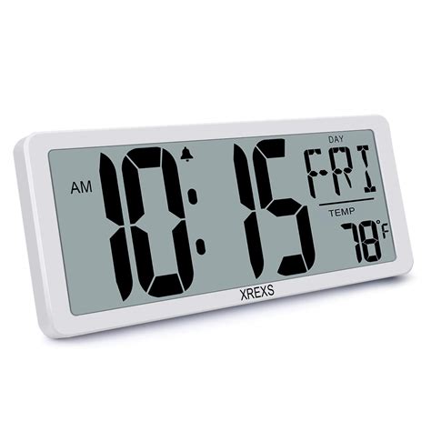 Buy Xrexs Large Digital Wall Clock 1346 Large Lcd Display Wall Digital Clock Digital Alarm