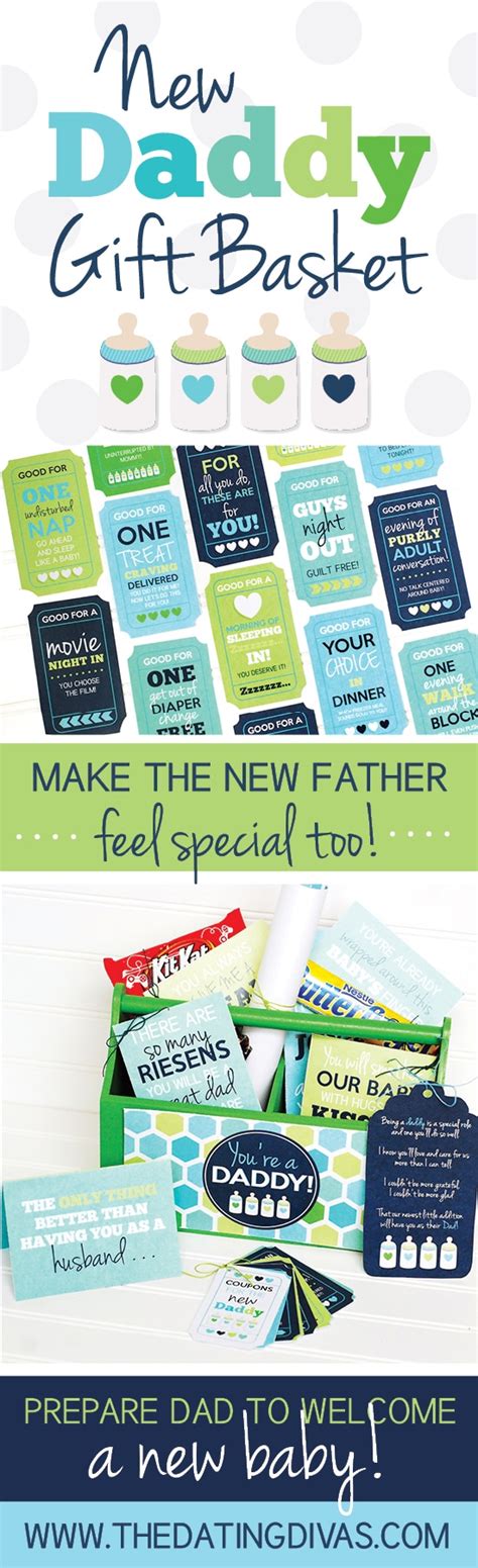 Father's day gift ideas for new dads. New Dad Gift Basket - The Dating Divas